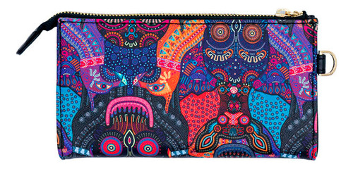 Bolsa Cheen Pineda Covalin Diseño Día De Muertos Mictlán Ngr Color Negrobcsdmm