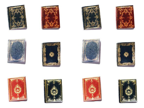 Nuevo Juego De 18 Piezas Hecho A Mano 1/6 1/12 Mini Libro