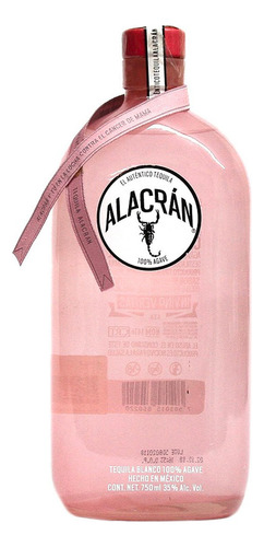 Pack De 12 Tequila Alacran Blanco Edición Rosa 750 Ml