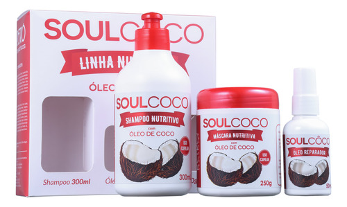 Kit Retrô Cosméticos Soul Coco (3 Produtos) Blz