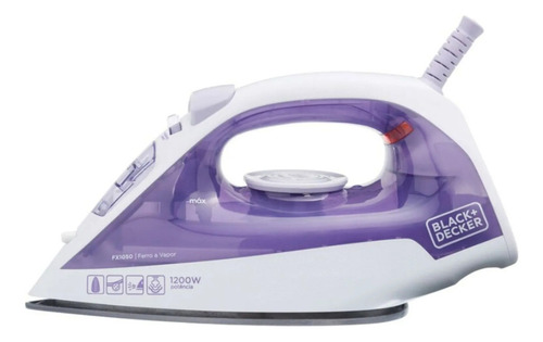 Ferro De Passar Black&decker A Vapor 220v Roxo Fx1050-b2