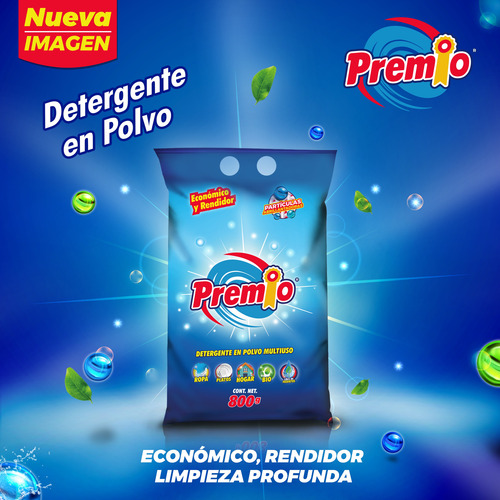 Premio Detergente En Polvo 800gr X 25 Paq