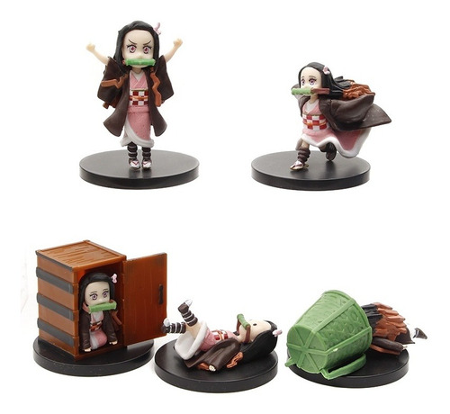 Kimetsu No Yaiba Demon Slayer Nezuko Colección 5 Figuras