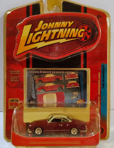 Volkswagem Karmann Ghia Johnny Lightning Escala 1 64 Lacrado Bordô
