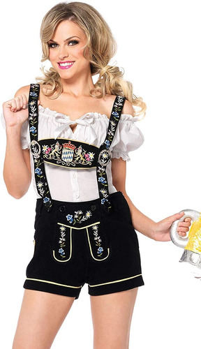 Leg Avenue Women's 2 Piece Edelweiss Lederhosen Oktoberfest 