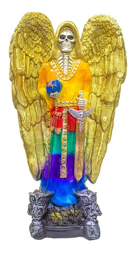 Imagen Santa Muerte Justiciera Resina.