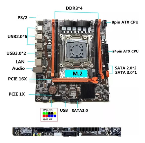 Tarjeta Madre/placa Base X99 Xeon V3/v4 Negro (Usado)