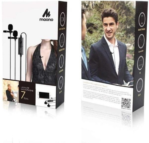 Micrófono Celular Corbatero Doble Solapa 6 Metros De Cable