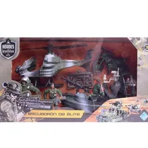 Comprar Juego De Guerra Muñecos Y Vehiculos + Accesorios Duende Azul