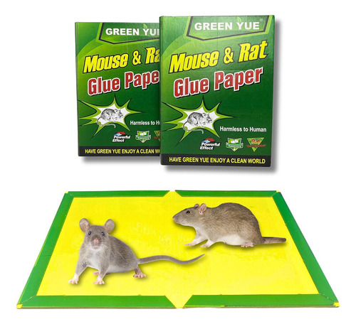 Trampa Pegajosa Adhesiva Atrapa Captura Ratas Ratones 6pz