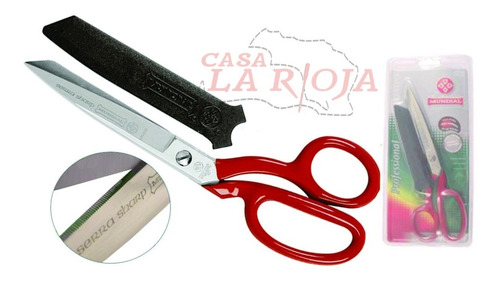 Imagen 2 de 5 de Tijera Mundial Profesional Modista Modelo 270-8 Microdentada