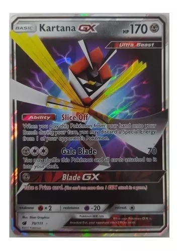 Carta Pokemon Kartana GX Português 70/111 Original Copag