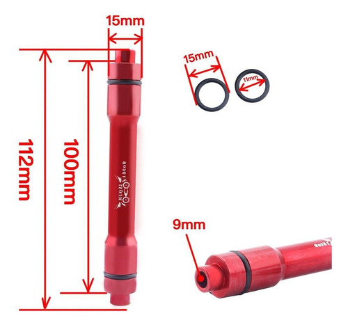 Adaptador De Cubo De Eixo Passante De Bicicleta De 2 Peças