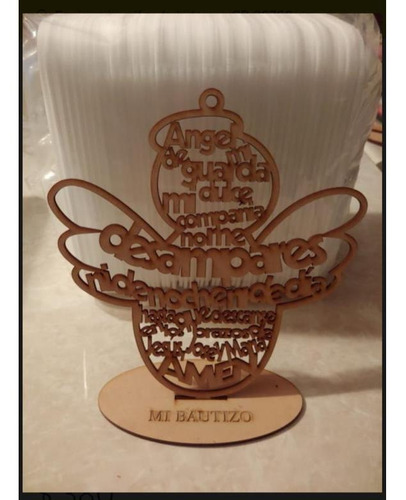 Imagen 2 de 6 de 50 Cruz De 15 Cm Mdf De 3mm Con Base Personalizada