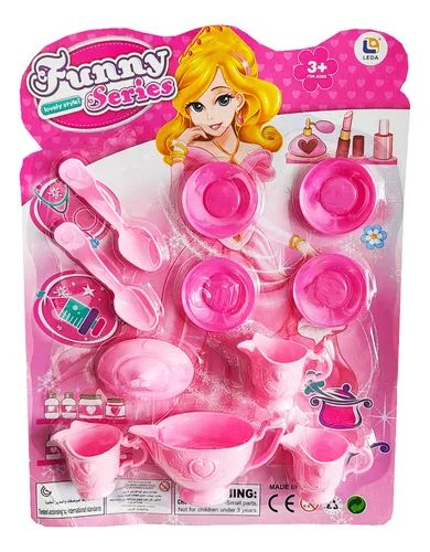 Juguete Set De Cocina Para Niñas Armable Rosado