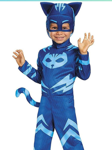 Disfraz Pj Mask Catboy Carnaval Niño Talla 4-6 (l-g)