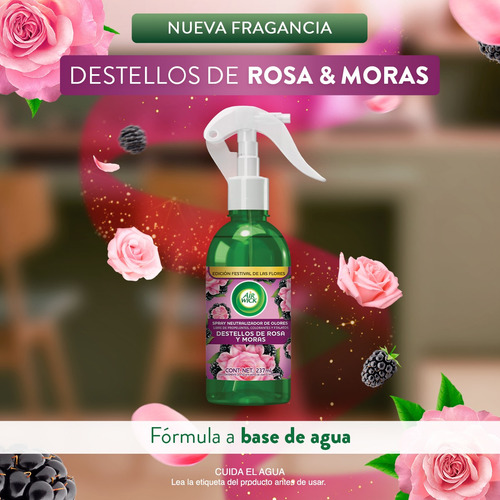 Air Wick® Neutralizador De Olores Rosa & Moras 2pk 237ml