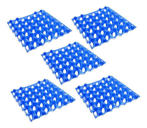 Soporte De Huevos Para Refrigerador Cartones 5 Piezas Azul