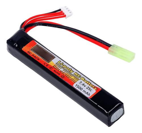 Bateria Lipo 7.4v 25c 1500mah Airsoft Replicas Paintball