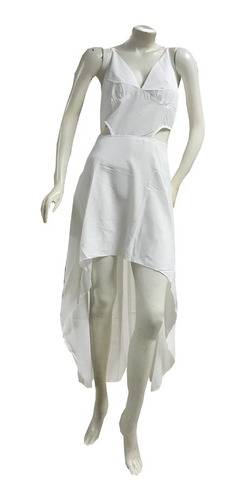 Vestido Blanco Fondo Entero Para Dama En Punta 0189