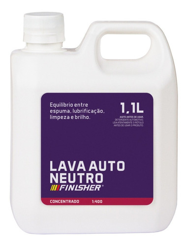 Detergente Automotivo Neutro Finisher 1,1l Concentrado 1:400