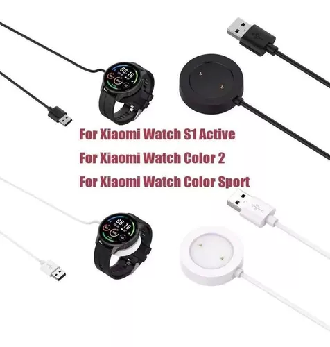 Base de carga compatible con Xiaomi Mi Watch S1 Active Watch Cable de carga  de repuesto para reloj inteligente Cargador compatible con Xiaomi Mi Watch