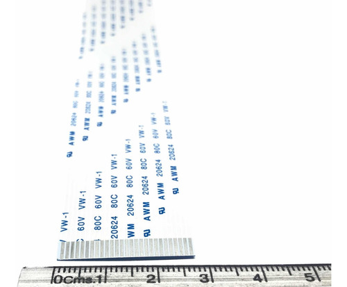 Imagen 2 de 4 de Cable Flex Membrana Plano Flexible 27 Pines 50cm A W M 60v