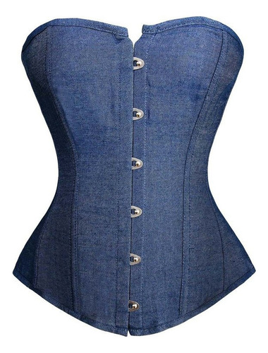 Corset Corset Jeans Moda Sencillo Versátil