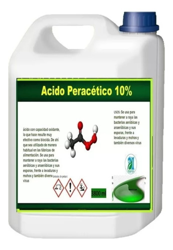 Ácido Peracetico Limpia Desinfect - Unidad a $58000