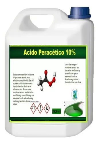 Ácido Peracetico Limpia Desinfect - Unidad a $58000