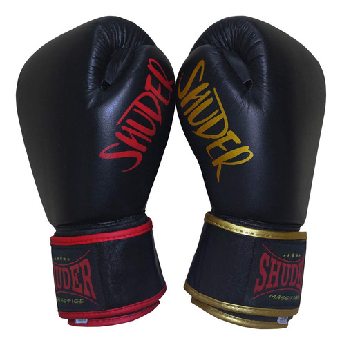 Shuder Guantes De Entrenamiento, Cuero Auténtico, Boxeo, M.