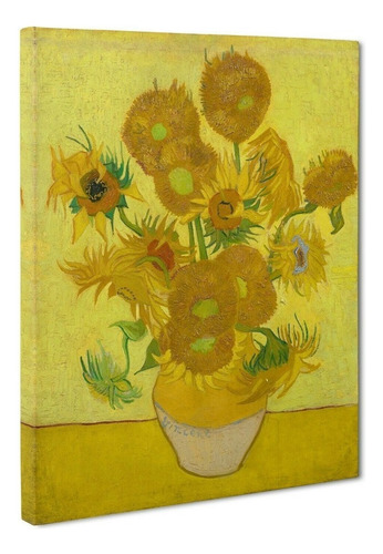 Cuadros De Van Gogh En Canvas Tipo Oleo Calidad De Museo Hd Color Los Girasoles Armazón N/a