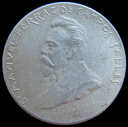 Medalla Argentina. Visita Campos Salles A Buenos Aires, 1900
