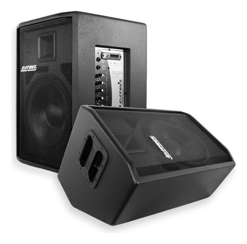 Par De Caixas De Som Ativa Amplificada Datrel At 12-250 250w Cor Pop 110v/220v