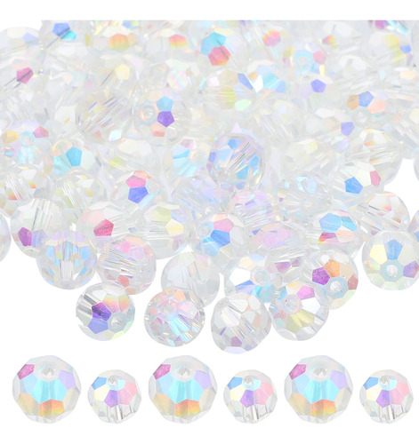 Perlas Redondas Espaciadoras De Vidrio Delicadas, 200 Unidad