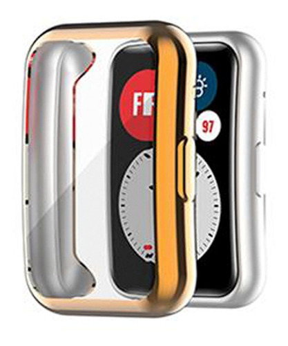 Case Protector De Pantalla De Silicon Smart Huawei Watch Fit