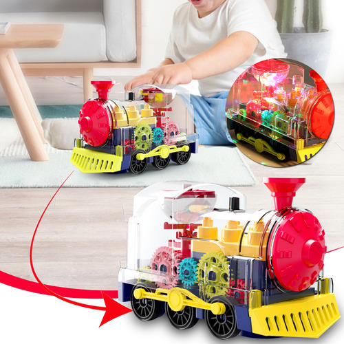 Coche De Juguete Universal Locomotive Toy Music Flash Para N