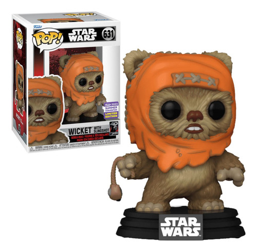 Funko Pop Wicket #631 Pop! Star Wars Return Jedi Sdcc 2023