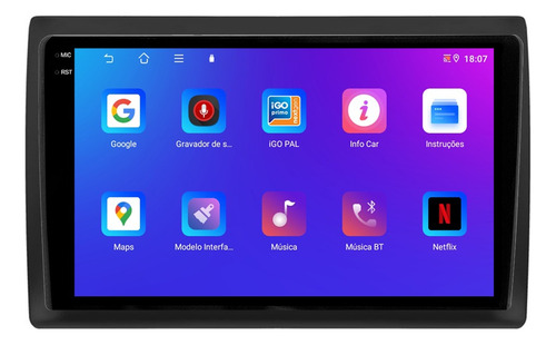 Central Multimidia Fiat Stilo 9p Carplay 4gb 64gb Android 14
