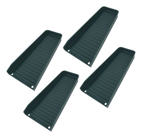 Extensiones Rain Gutter Downspout Splash Block, 4 Unidades