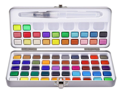 72 Colores De Acuarela Caja De Pintura Paleta Mixta - A