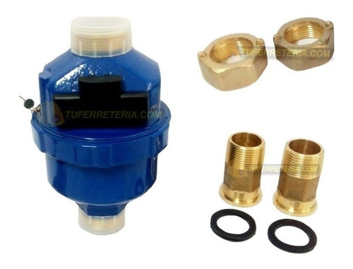 Contador Para Agua Volumetrico 3/4 Pulgada Bronce