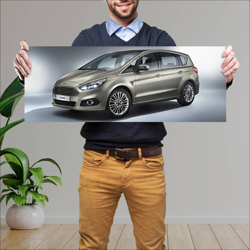 Cuadro 30x80cm Auto 2015 Ford S Max Auto 140