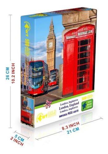 Rompecabezas Wuundentoy Gold Edition 500 Pzs, Londres Inglaterra