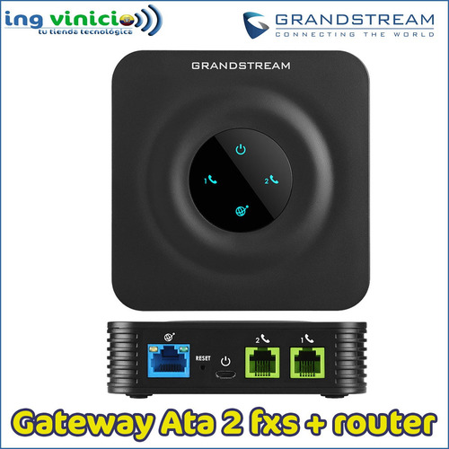 Adaptador Ata Voip Grandstream Ht802 2 Puertos Fxs Gateway