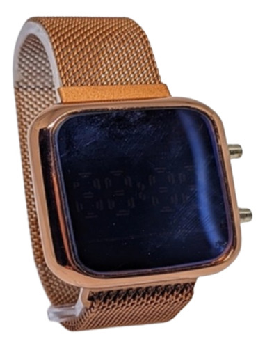 Imagen 3 de 8 de Reloj Digital Led Electrónico Unisex Malla Imantada Garantía