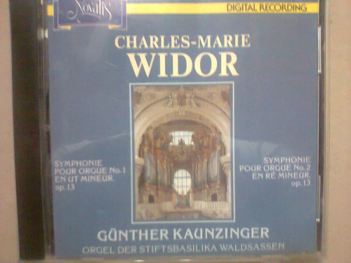 Charles Marie Widor: Symphonie Pour Orgue No 1 & 2- Cd