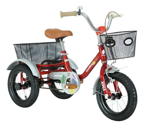 Triciclo Infantil De 16 Pulgadas Para Niños De 7 A 10 Años – Canasta Grande, Manillar Y Sillín Ajustables