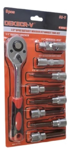 Kit Trinquete + Vasos Torx + Extensor + Junta Universal