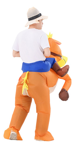 Nuevo Disfraz Inflable Divertido De Equitación Para Caballo, Unisex, Adulto